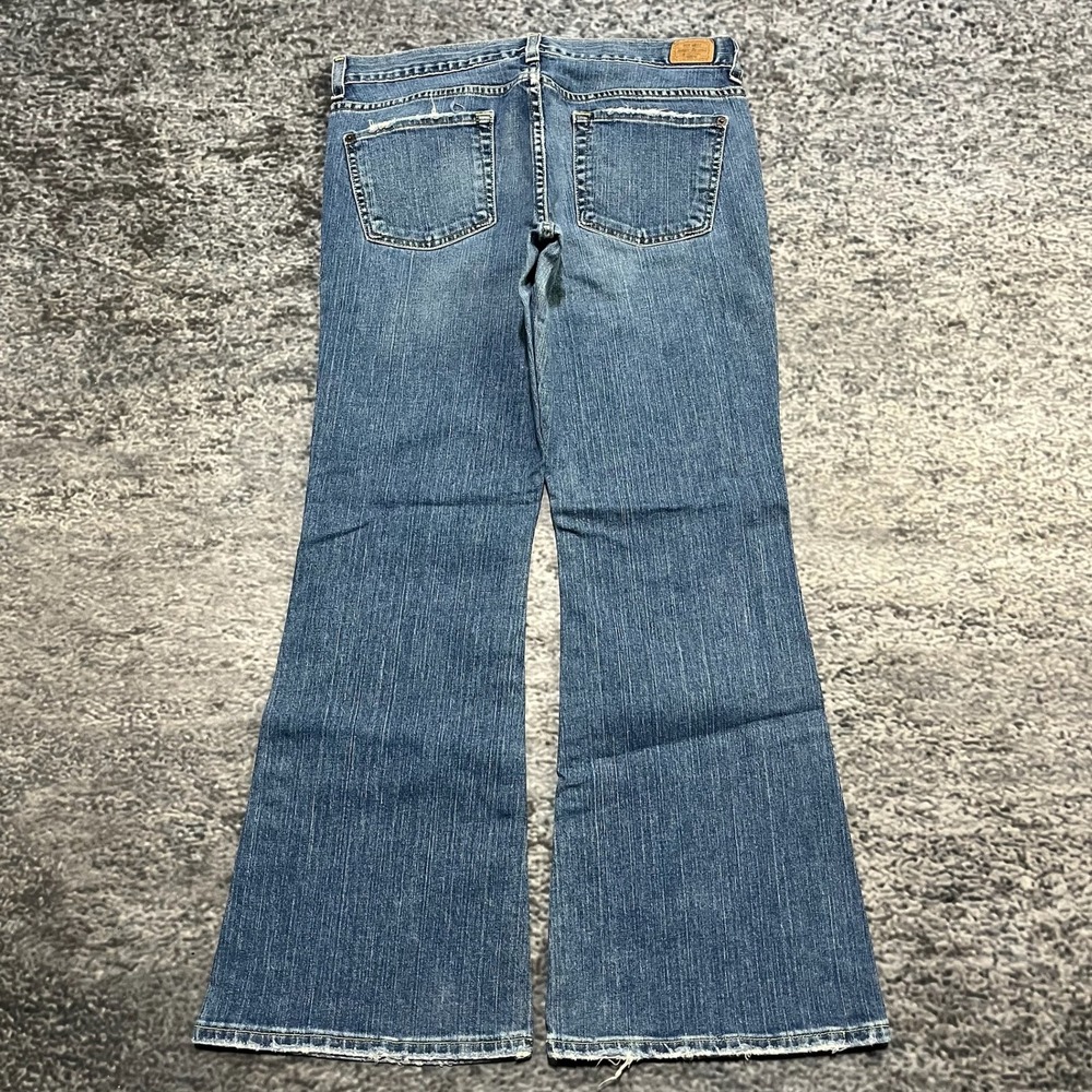 Vintage Old Navy Jeans Womens‎ 10 Short (33x30) Blue Flare Stretch Low Rise Y2K